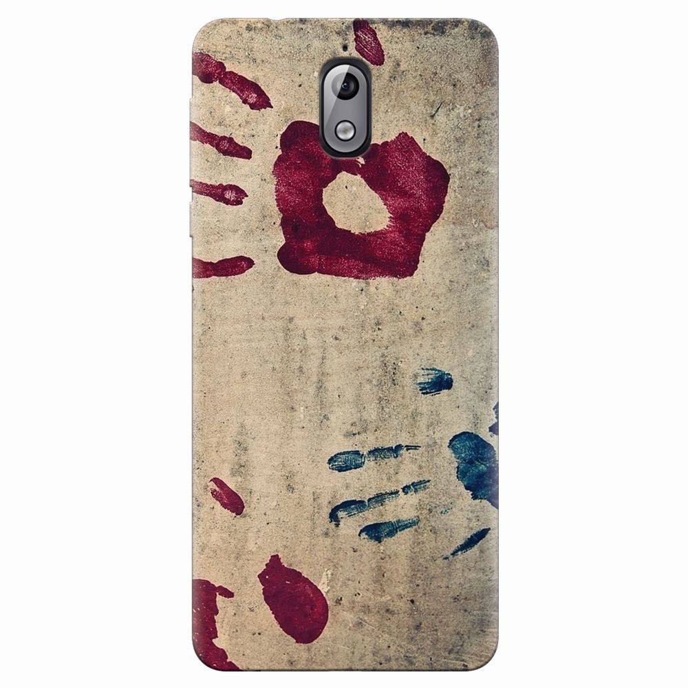 Husa silicon pentru Nokia 3.1, Handprints