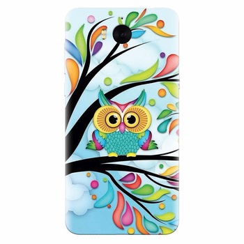 Husa silicon pentru Huawei Y6 2017, Owl 101 Husa silicon pentru Huawei Y6 2017, Owl 101