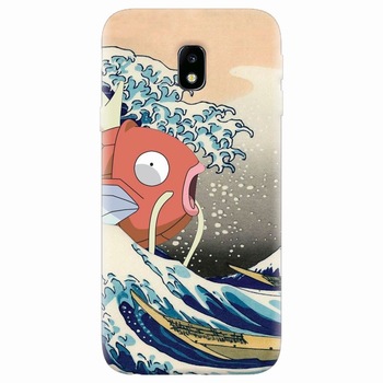 Husa silicon pentru Samsung Galaxy J7 2017, Great Wave Fish Husa silicon pentru Samsung Galaxy J7 2017, Great Wave Fish