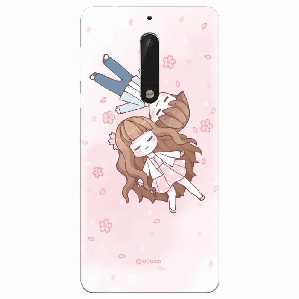 Husa silicon pentru Nokia 5, Cute Couple