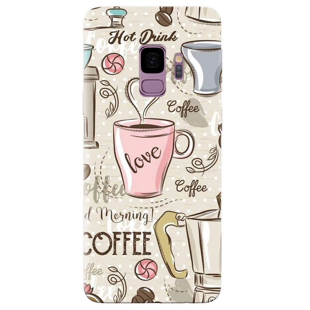 Husa silicon pentru Samsung Galaxy S9, Coffe And Donuts