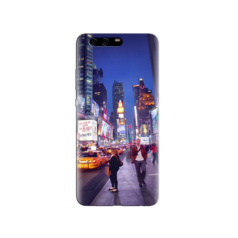 Husa Huawei P10 New York Street Poeple Night Taxi