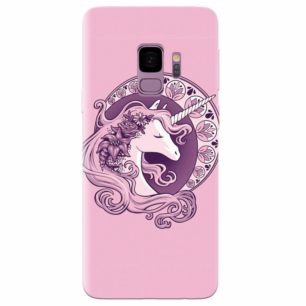 Husa silicon pentru Samsung Galaxy S9, Purple Unicorn