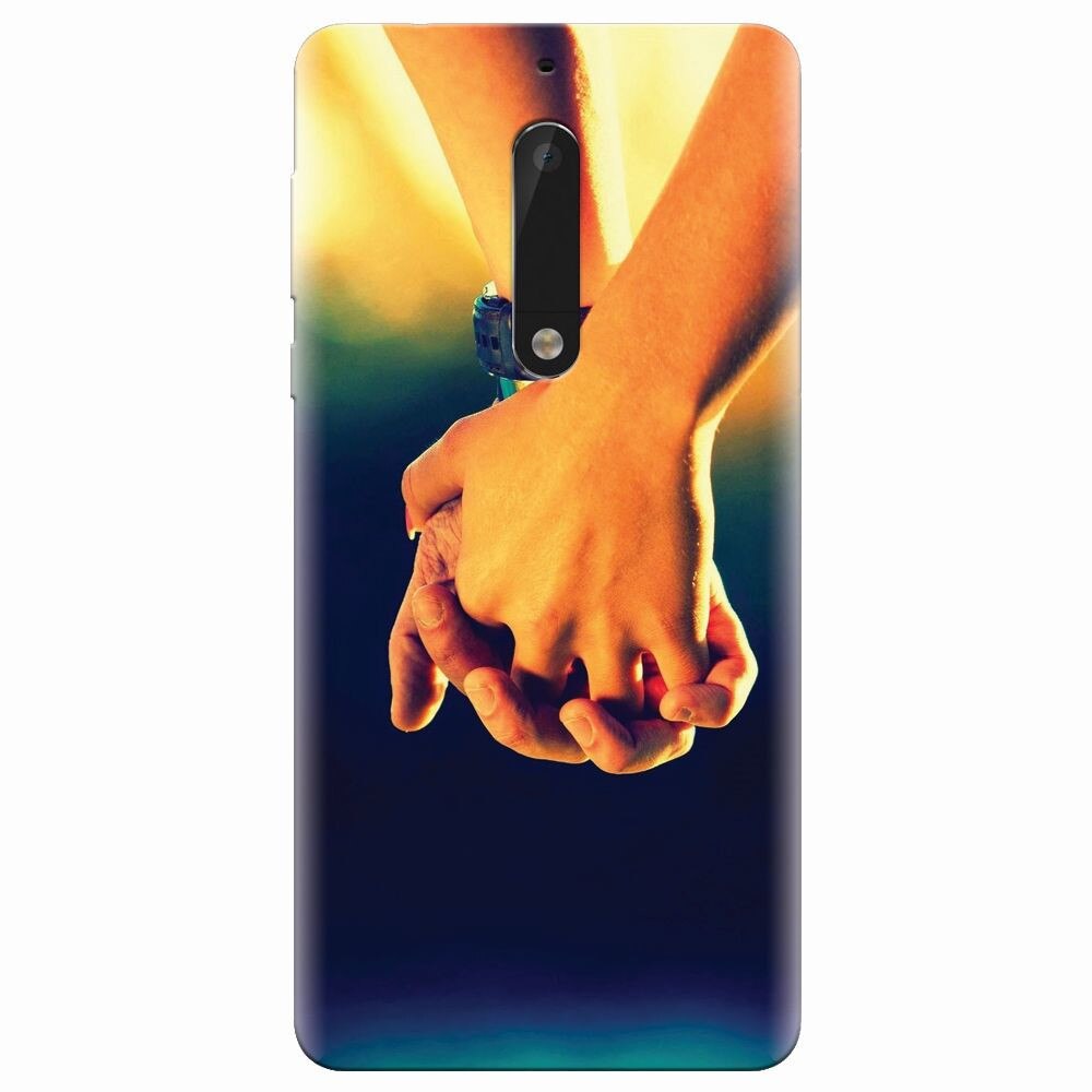 Husa silicon pentru Nokia 5, Couple Holding Hands