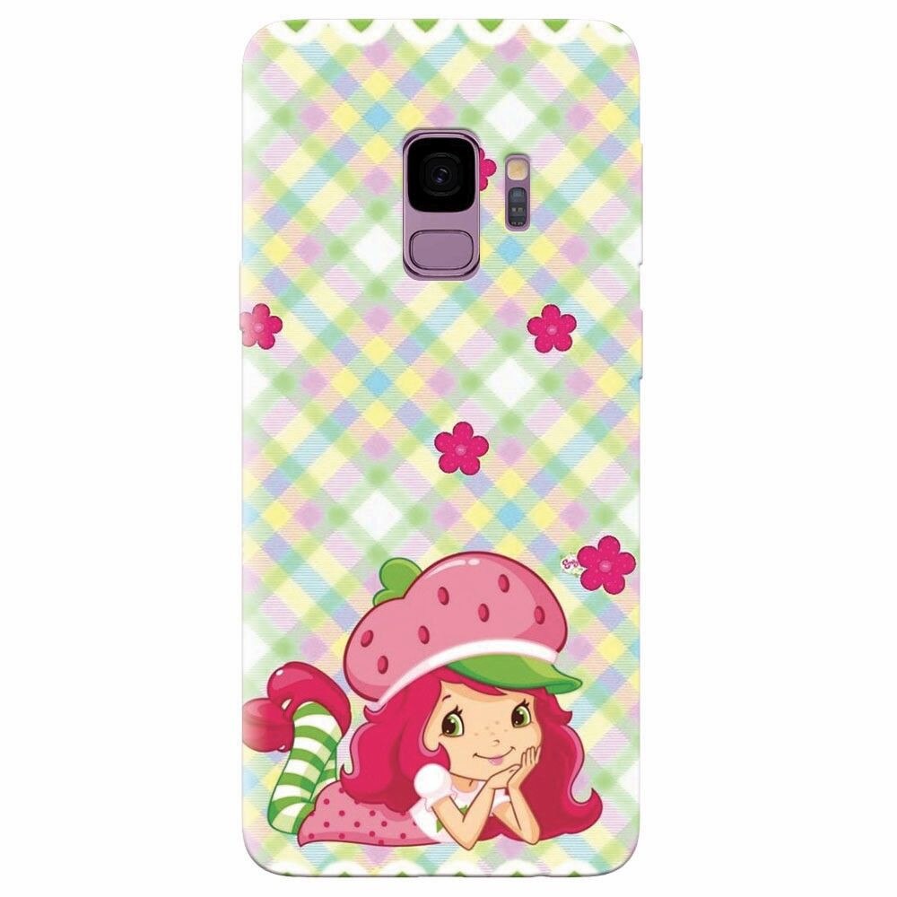Husa silicon pentru Samsung Galaxy S9, Strawberry Girl