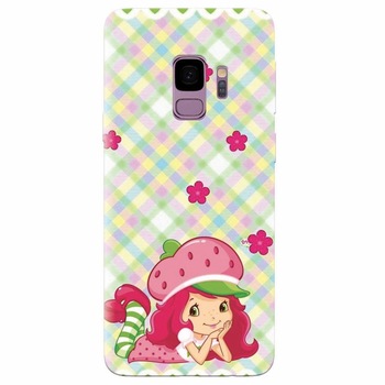 Husa silicon pentru Samsung Galaxy S9, Strawberry Girl Husa silicon pentru Samsung Galaxy S9, Strawberry Girl