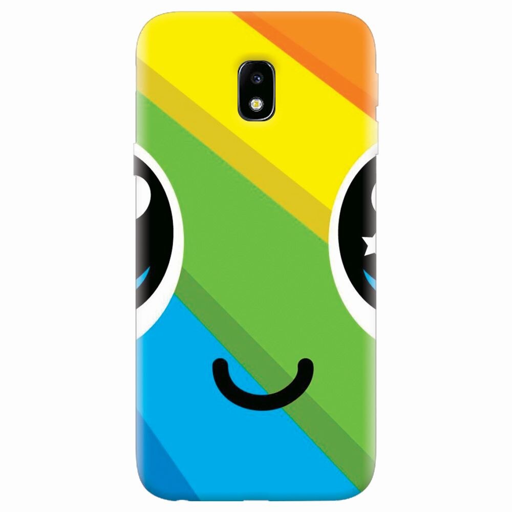 Husa silicon pentru Samsung Galaxy J7 2017, Happy Face