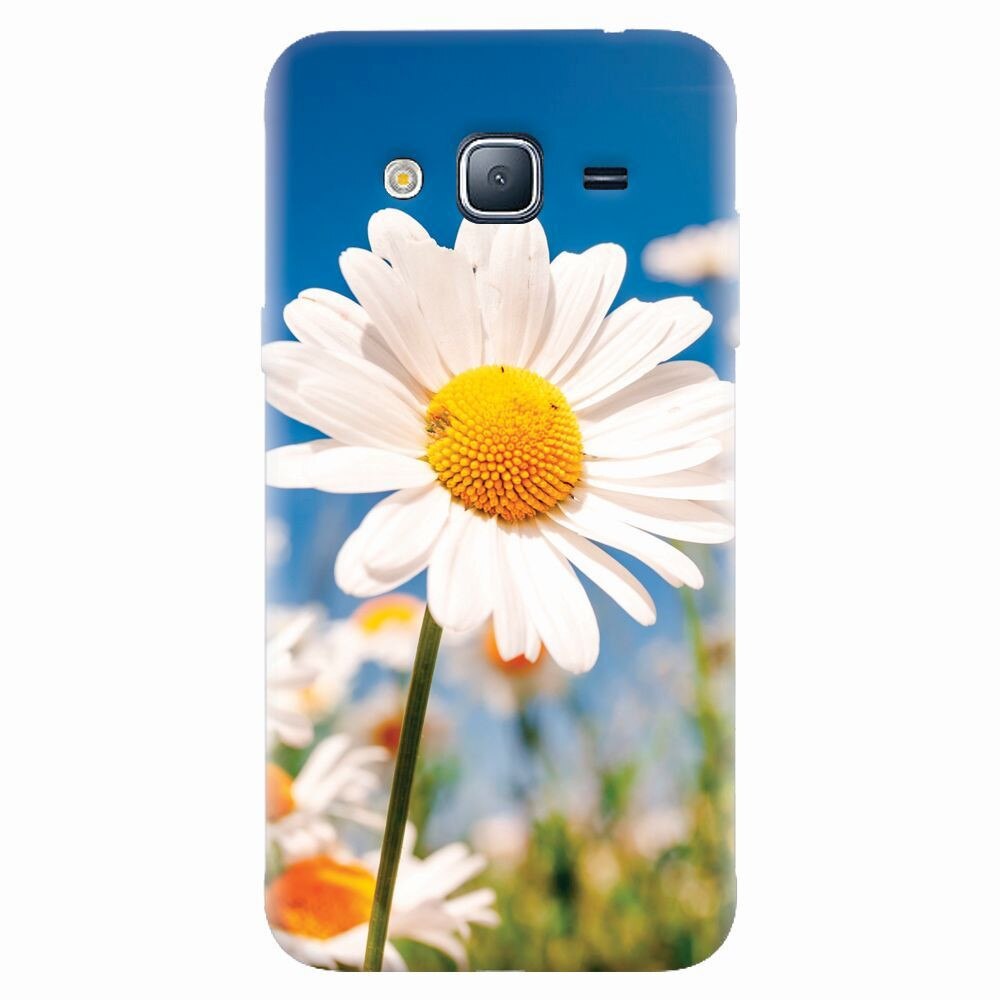 Husa silicon pentru Samsung Galaxy J7 2015, Daisies Field Flowers