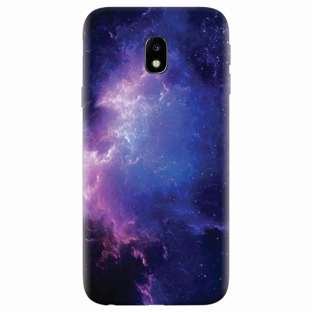 Husa silicon pentru Samsung Galaxy J7 Pro 2017, Purple Space Nebula
