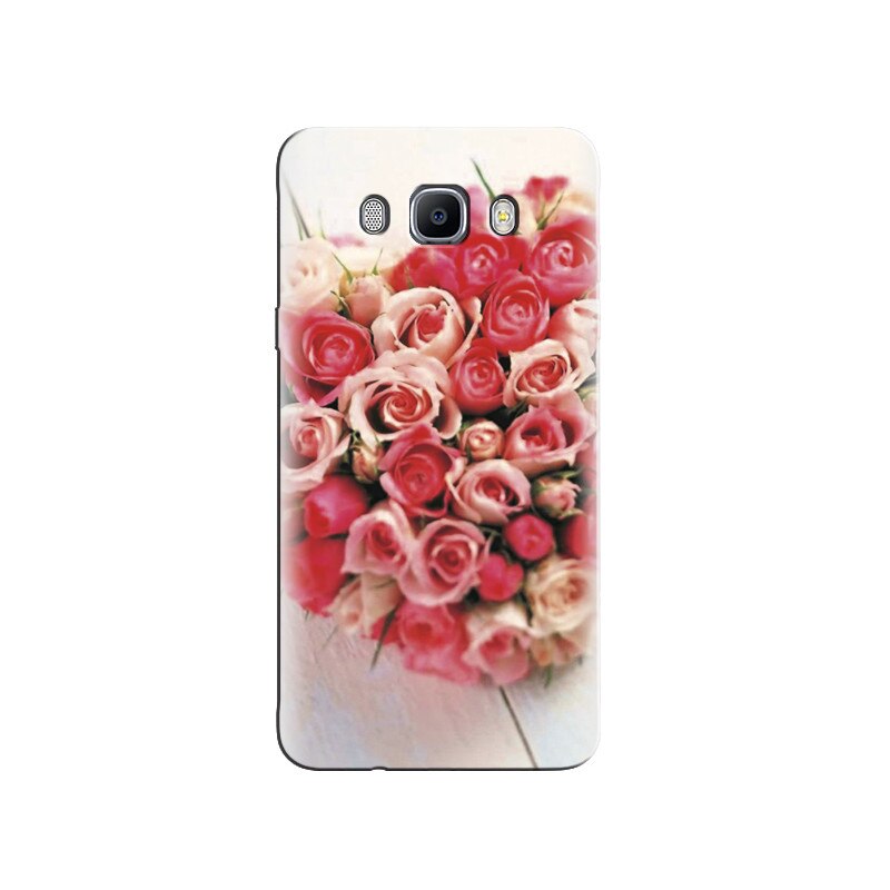 Husa Samsung J5 2016 Pink Rose Bouquets Background