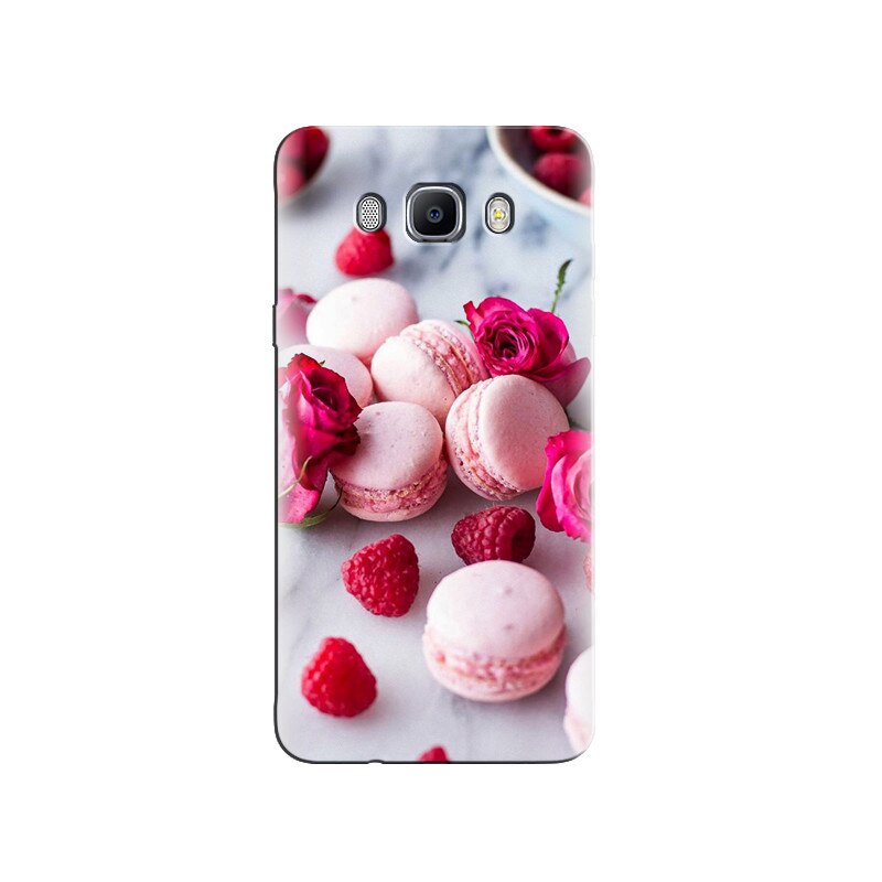 Husa Samsung J5 2016 Pink Rose Macaroons Raspberry