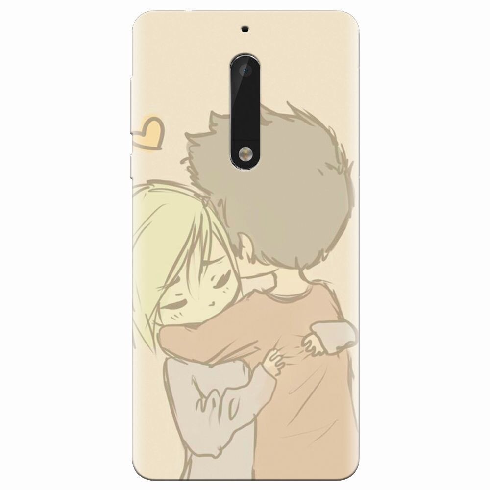 Husa silicon pentru Nokia 5, Couple Hug