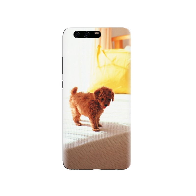 Husa Huawei P10 PLUS Cute Dog Puppy On Bed Backgrounds