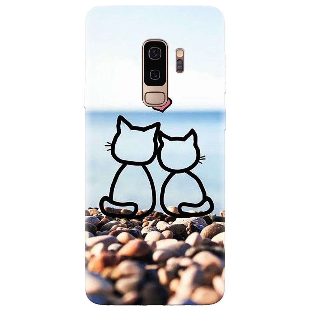 Husa silicon pentru Samsung Galaxy S9 Plus, In Love Cats