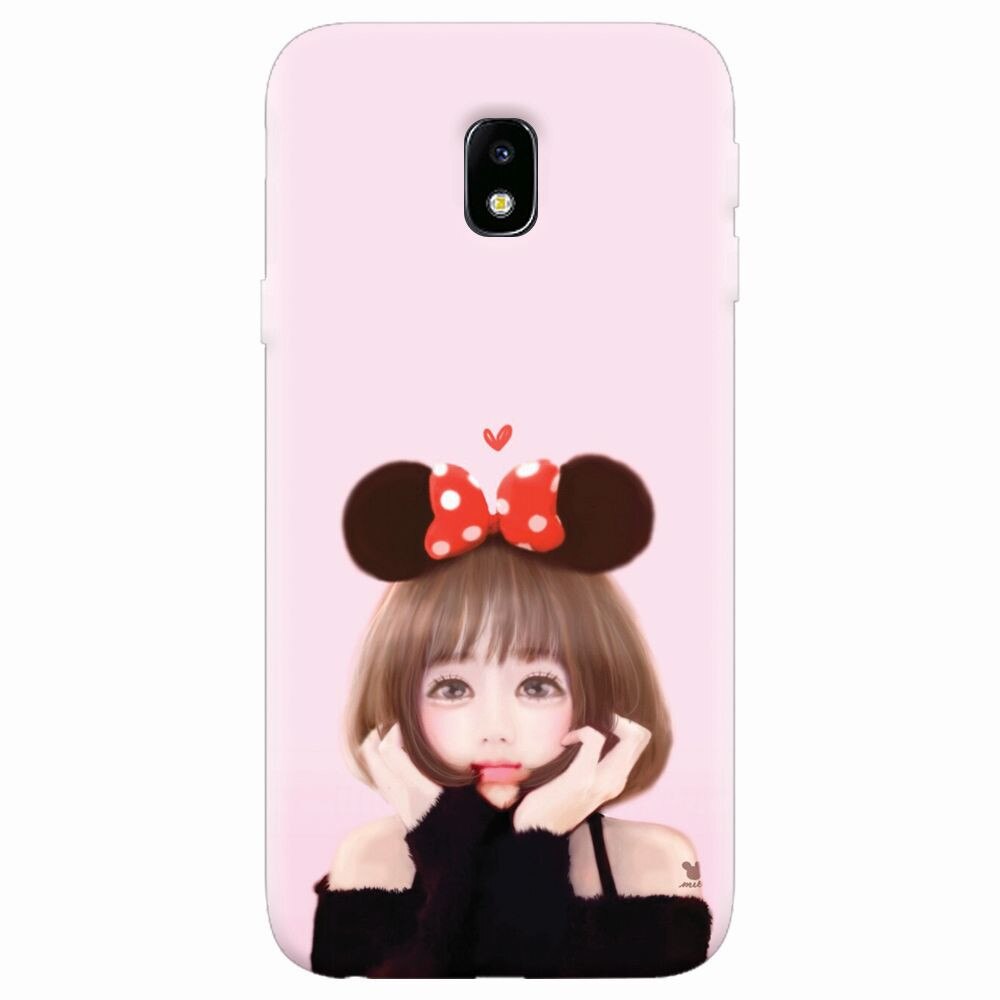 Husa silicon pentru Samsung Galaxy J7 Pro 2017, Girly 002