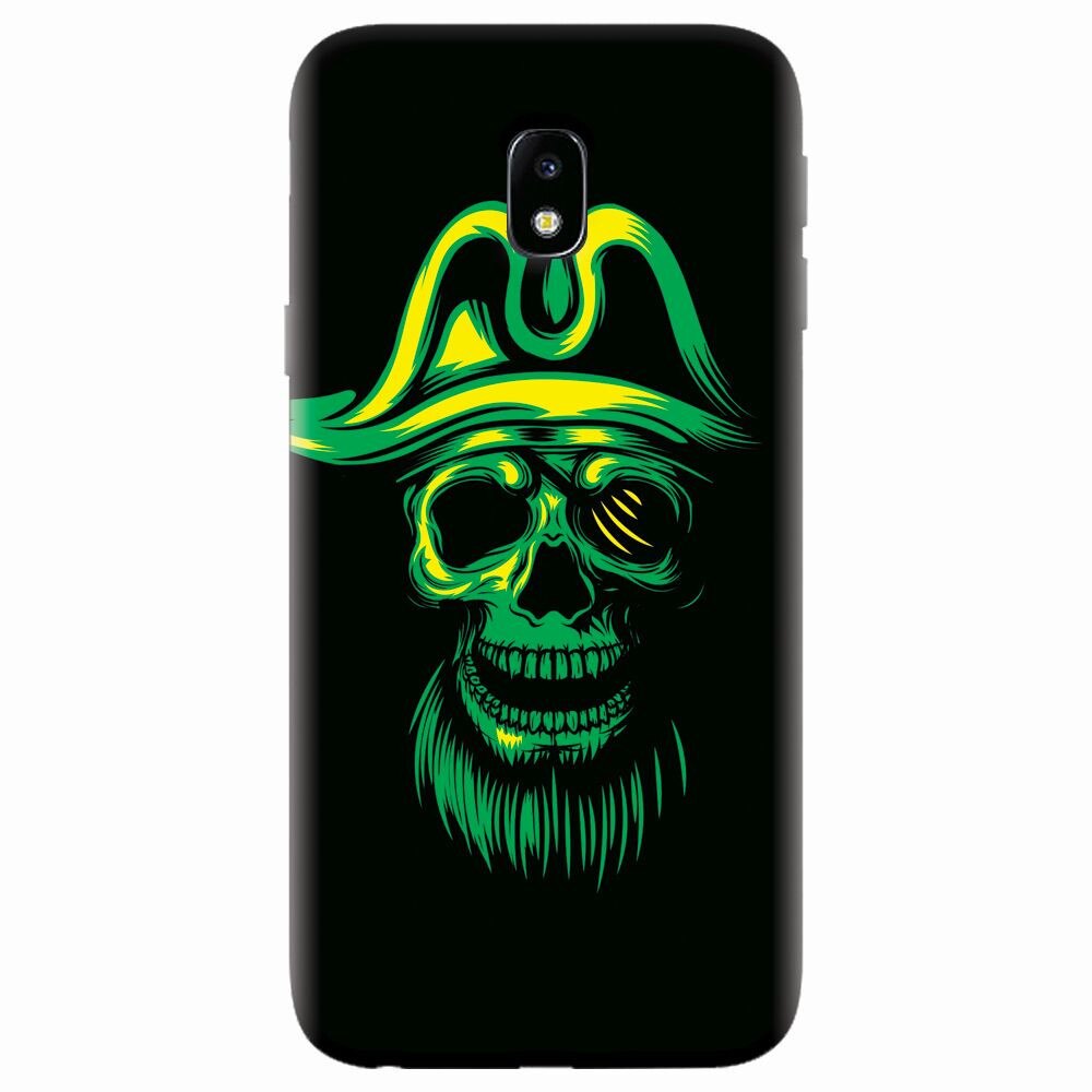 Husa silicon pentru Samsung Galaxy J7 Pro 2017, Pirate Skull