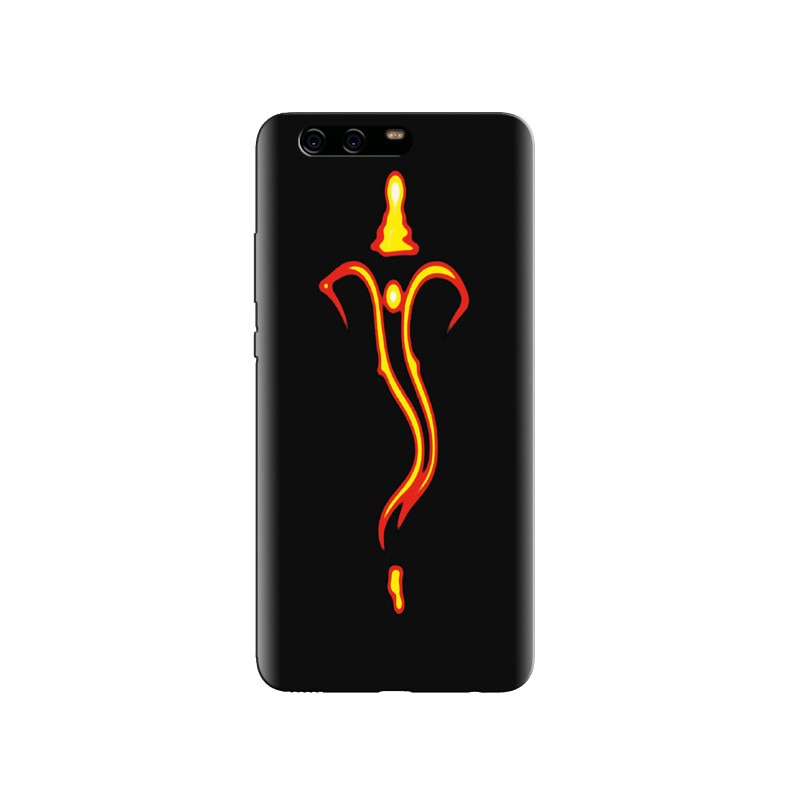 Husa Huawei P10 Ganesha Line Art With Black Background