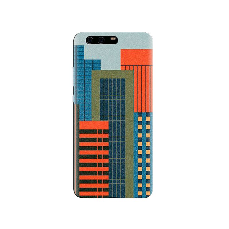 Husa Huawei P10 Minimalist City Buildings Drawing