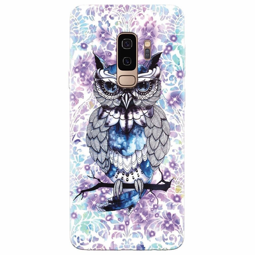 Husa silicon pentru Samsung Galaxy S9 Plus, Abstract Owl