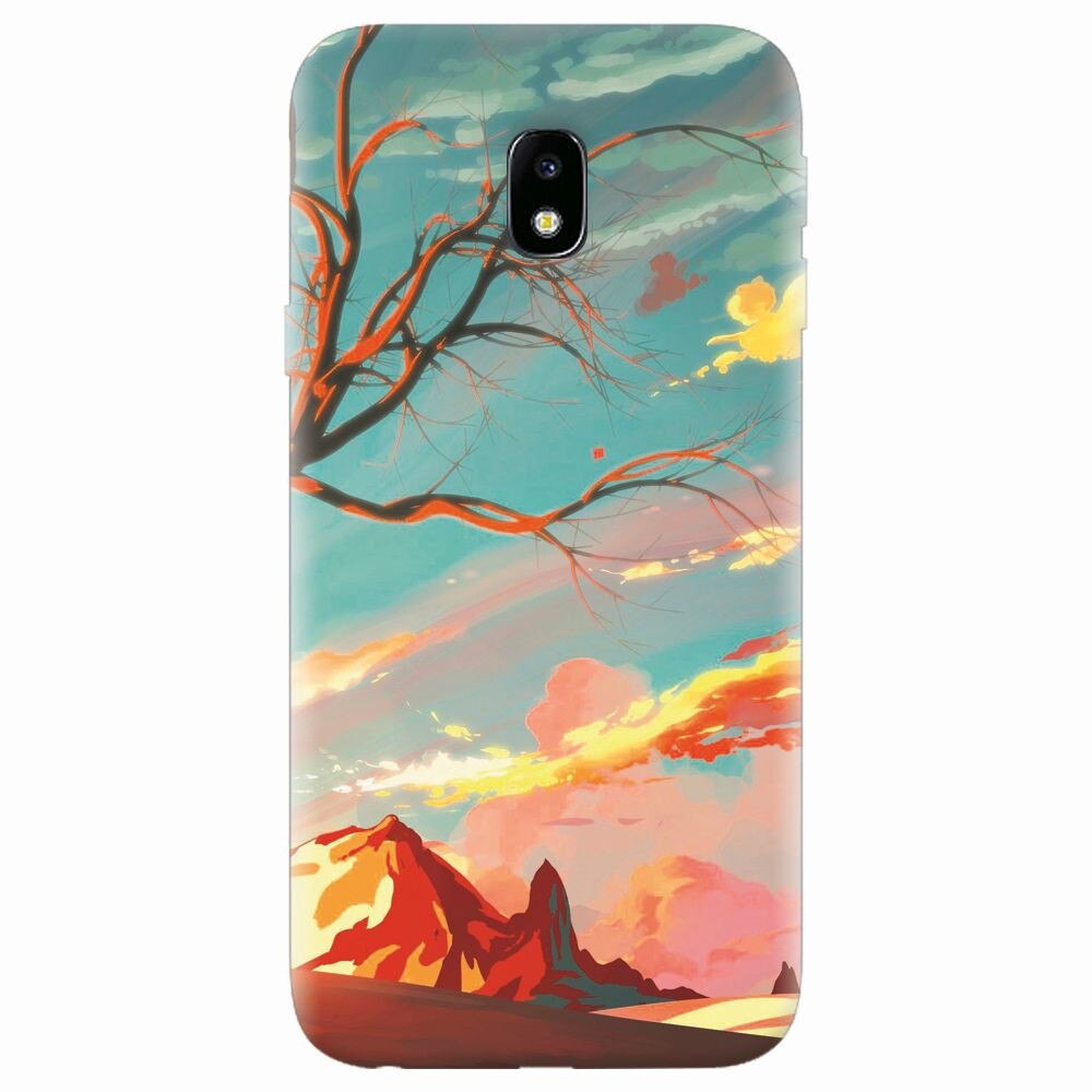 Husa silicon pentru Samsung Galaxy J7 Pro 2017, Artistic Landscape