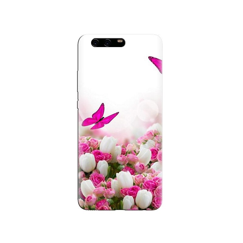 Husa Huawei P10 PLUS Pink Butterfly 002