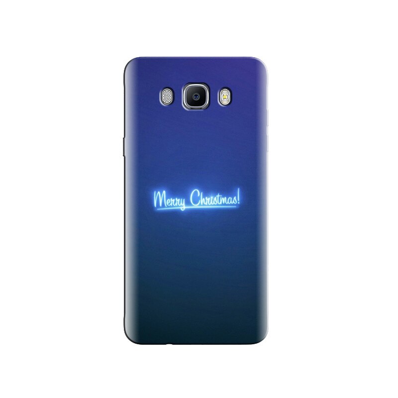 Husa Samsung J5 2016 Merry Christmas Neon Blue Light