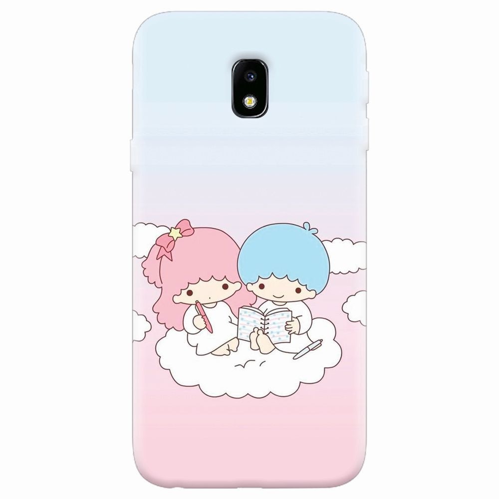 Husa silicon pentru Samsung Galaxy J7 2017, Little Twins On Cloud