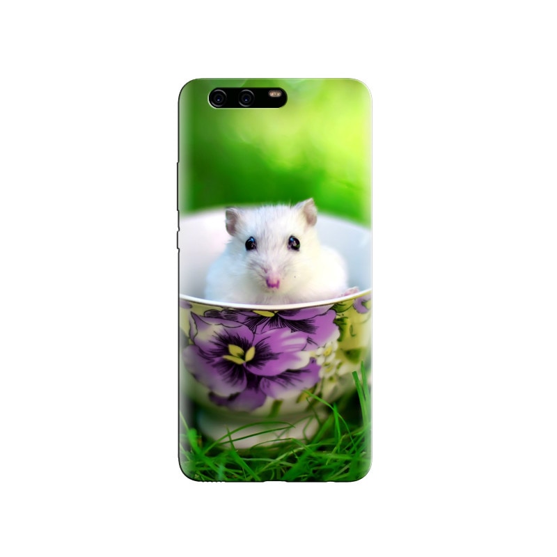 Husa Huawei P10 PLUS Cute White Mouse In Cup