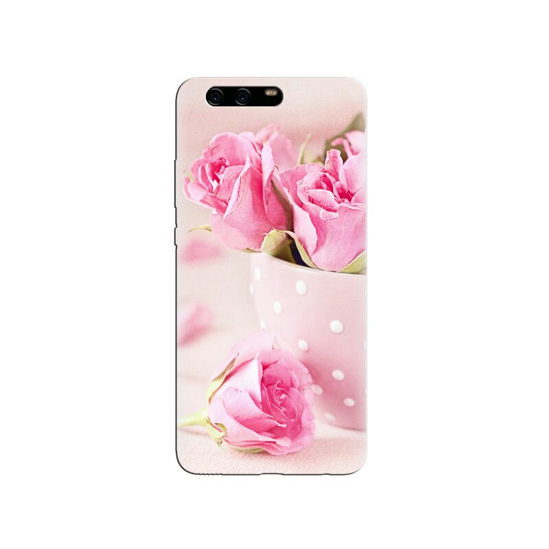 Husa Huawei P10 Pink Roses Cup Bouquet