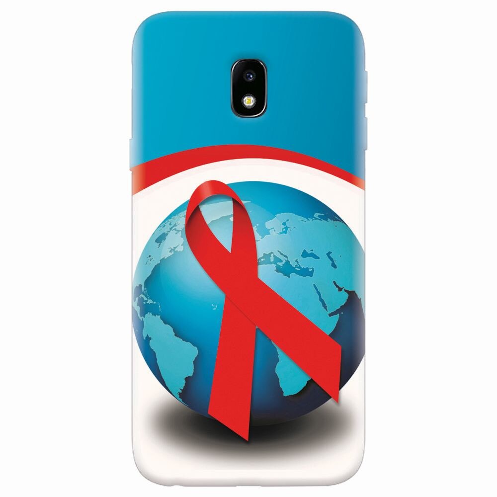 Husa silicon pentru Samsung Galaxy J7 Pro 2017, World Aids Day