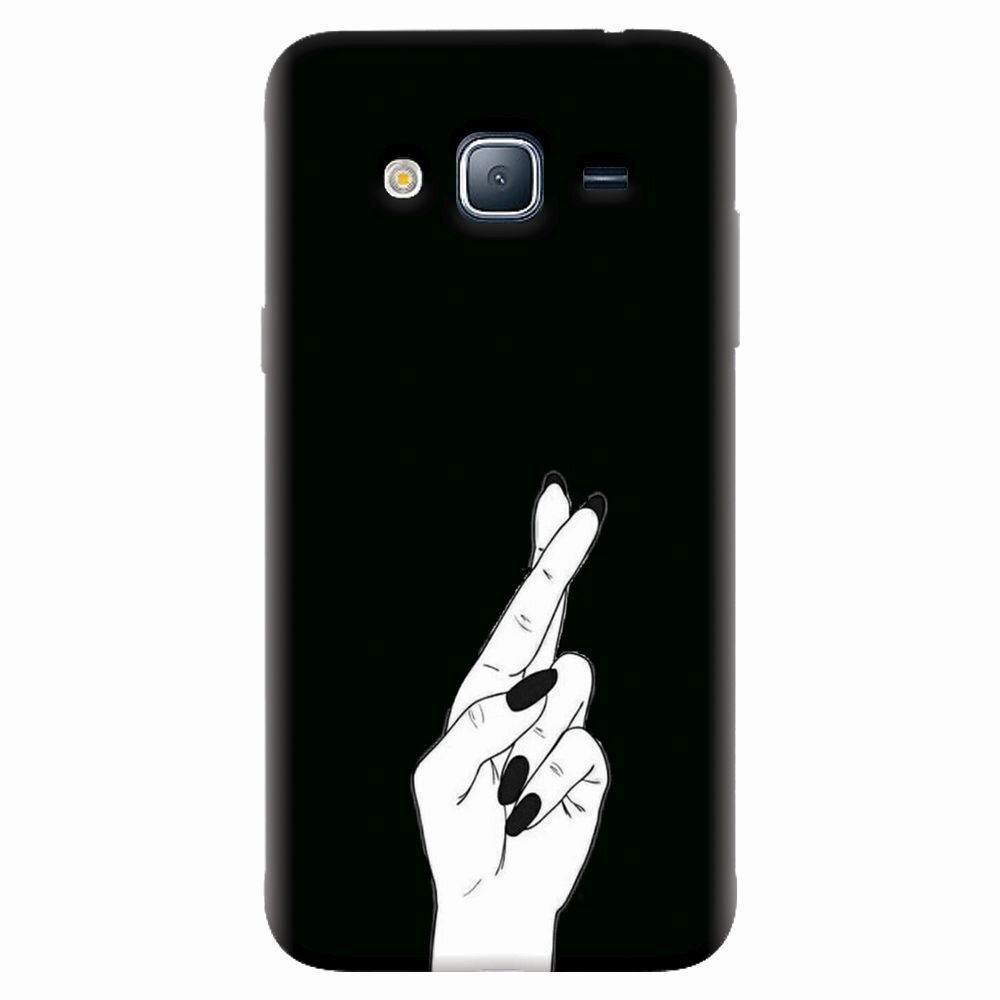 Husa silicon pentru Samsung Galaxy J5 2015, Finger Cross
