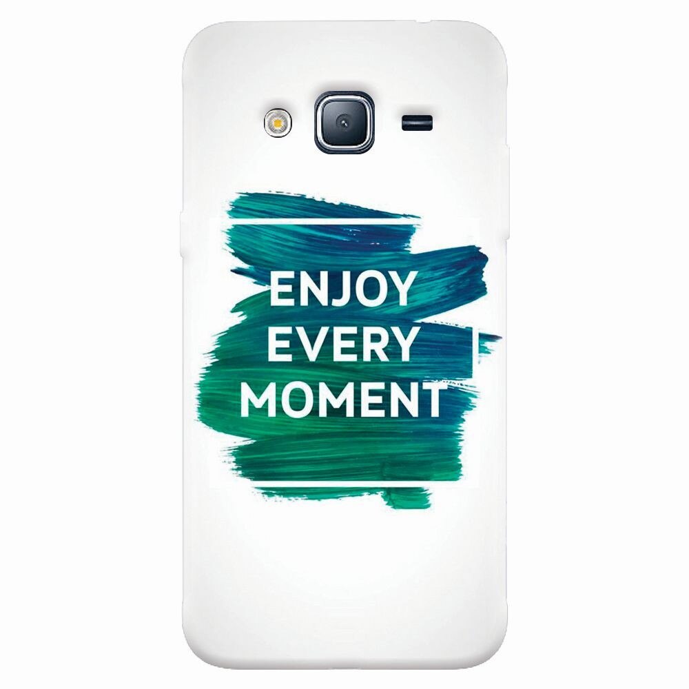 Husa silicon pentru Samsung Galaxy J7 2015, Enjoy Every Moment Motivational