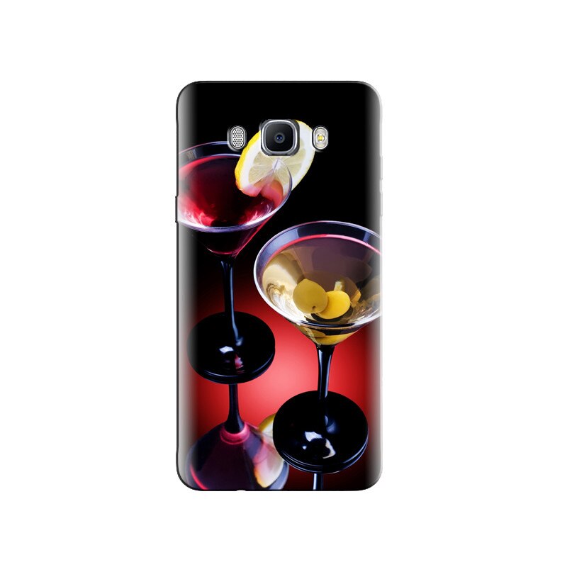 Husa Samsung J5 2016 Red Yellow Cocktails Drinks Top View