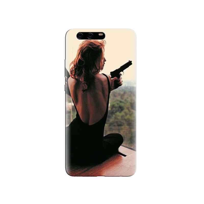 Husa Huawei P10 PLUS Dangerous Girl With Gun High Resolutions