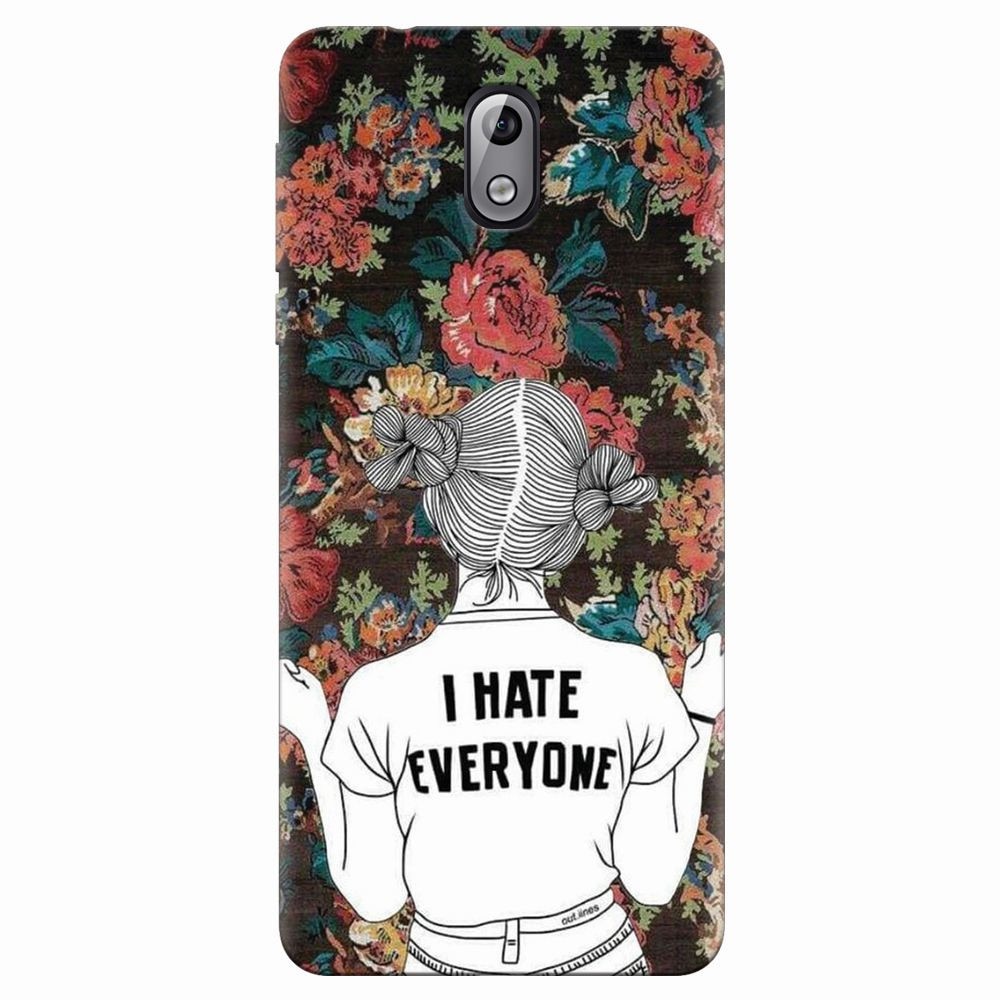 Husa silicon pentru Nokia 3.1, I Hate Everyone