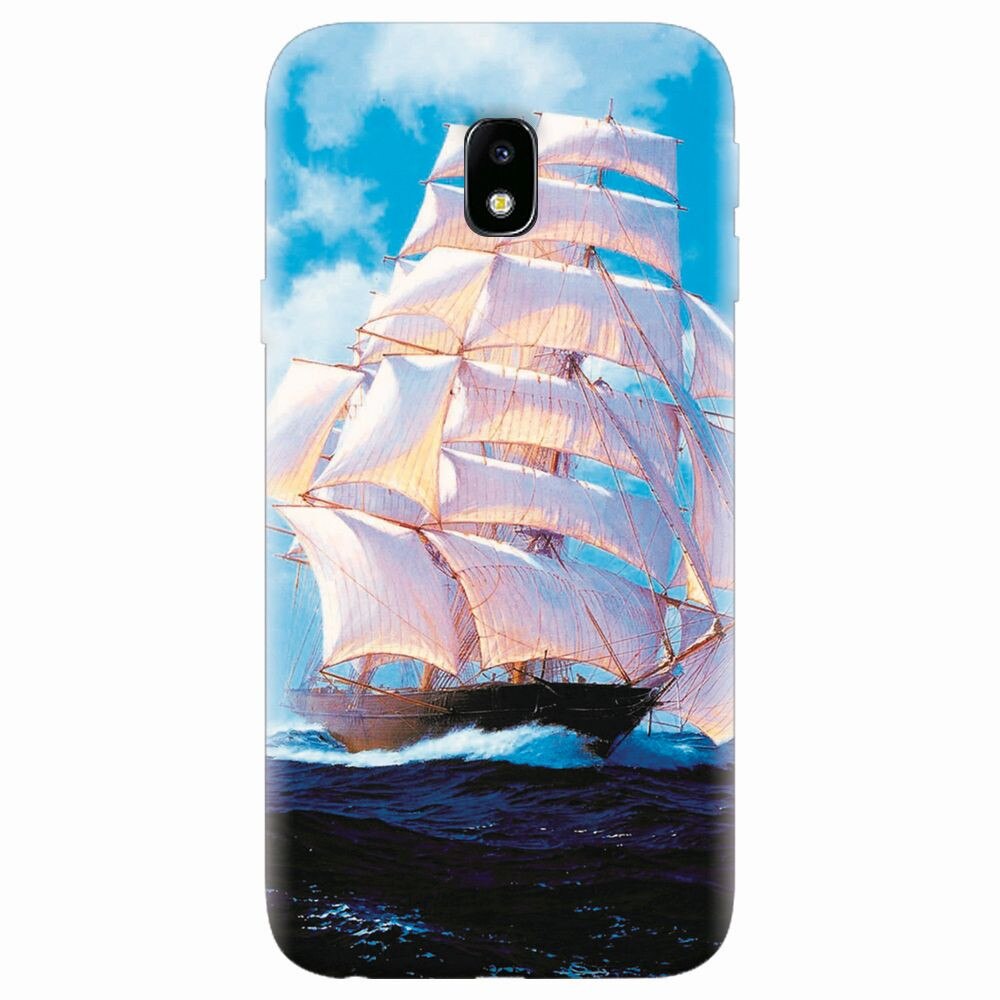 Husa silicon pentru Samsung Galaxy J7 Pro 2017, Attractive Art Of Ships