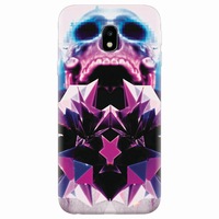 Husa silicon pentru Samsung Galaxy J7 Pro 2017, Abstract Framed Skull