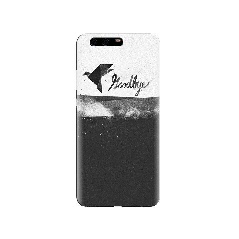 Husa Huawei P10 Goodbye Black And White Paper Bird