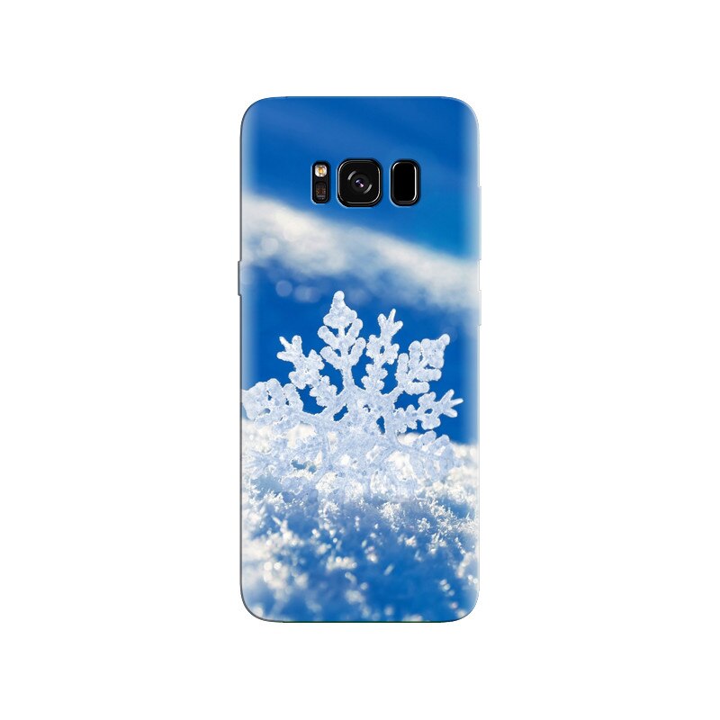 Husa Samsung S8 Macro White Snowflake