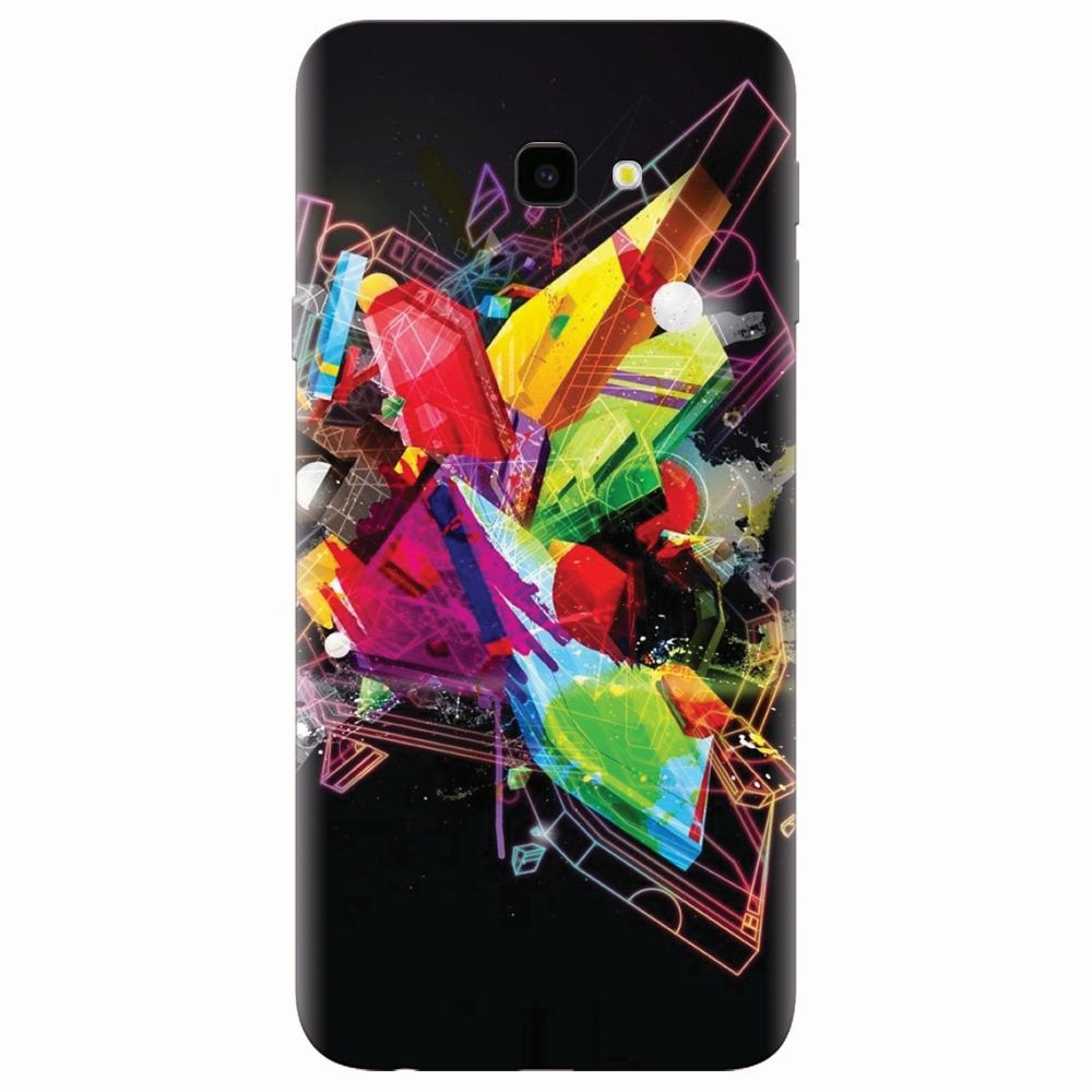Husa silicon pentru Samsung Galaxy J4 Plus, Abstract Shape