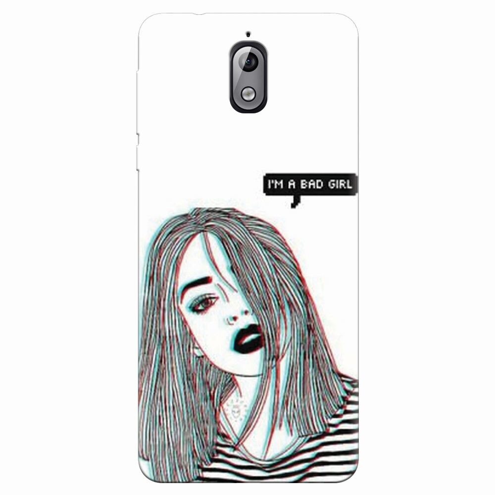 Husa silicon pentru Nokia 3.1, Im A Bad Girl