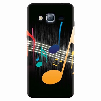 Husa silicon pentru Samsung Galaxy J7 2015, Colorful Music Husa silicon pentru Samsung Galaxy J7 2015, Colorful Music
