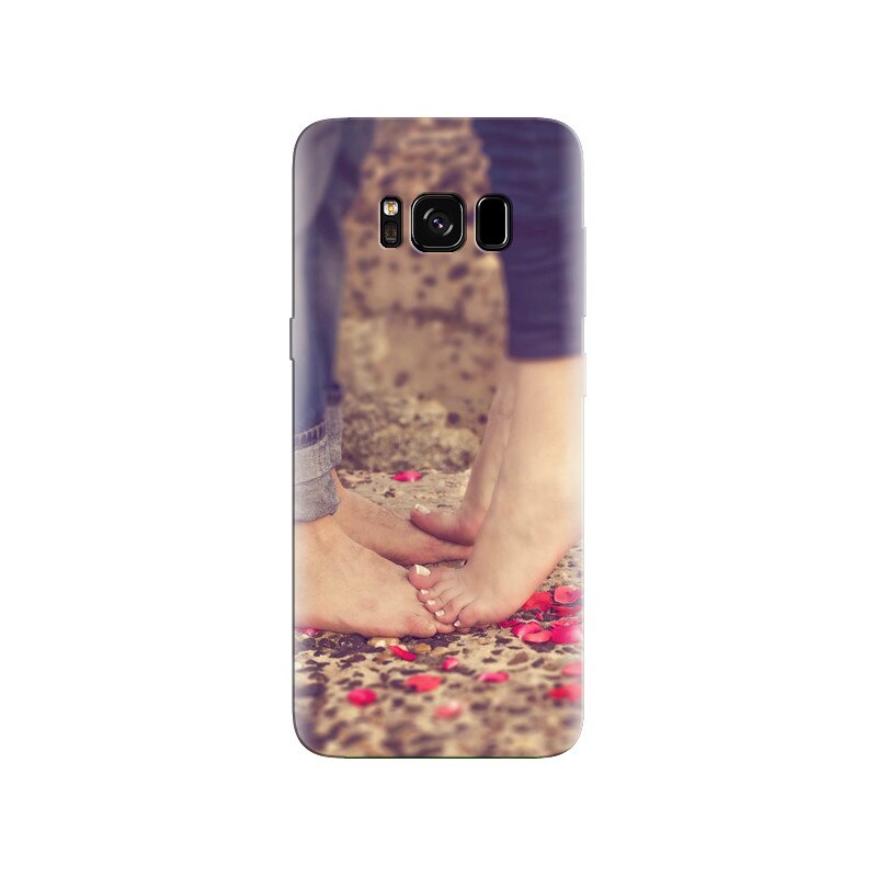 Husa Samsung S8 Plus Love Couple Feet And Petals