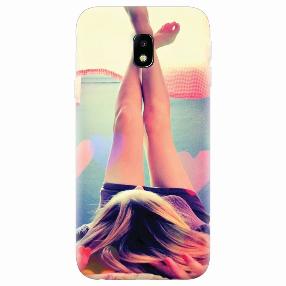 Husa silicon pentru Samsung Galaxy J7 2017, Relax Girl