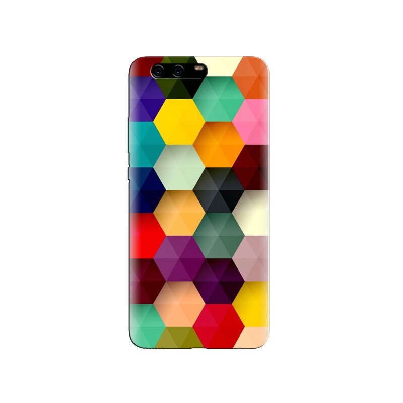 Husa Huawei P10 Hexagon Colorful Abstract