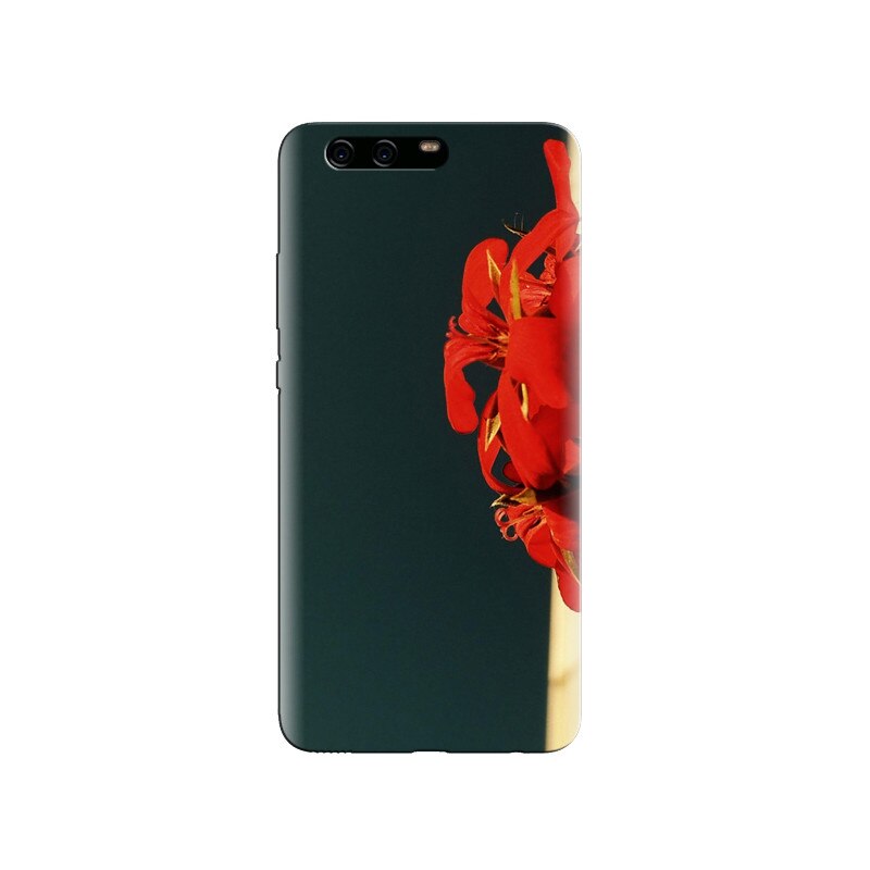 Husa Huawei P10 PLUS Red Flowers Macro