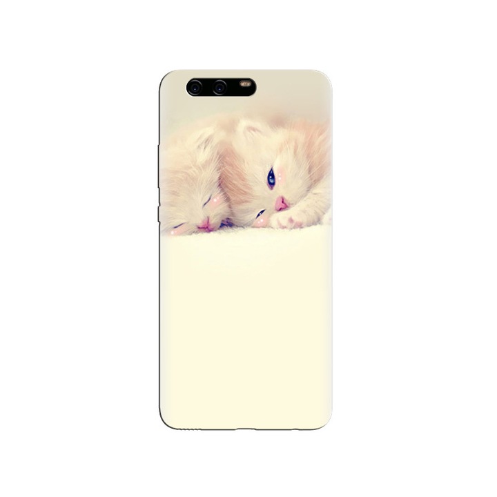 Huawei P10 PLUS Sleeping Cute Kittens Lock case