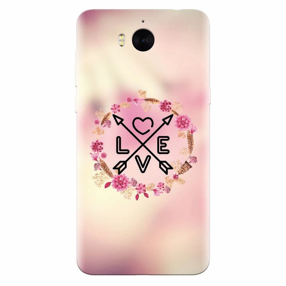 Husa silicon pentru Huawei Y5 2017, Love Arrow