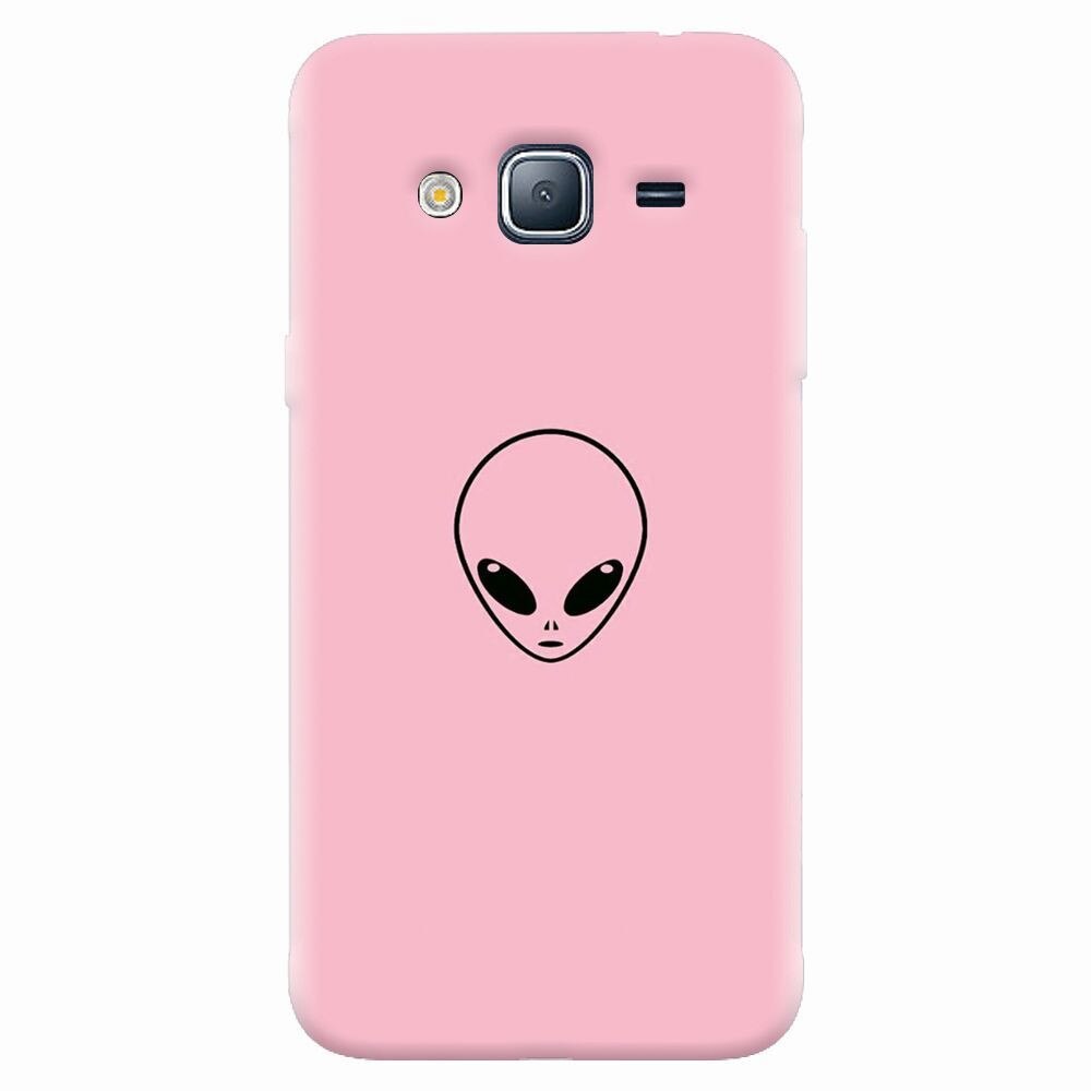 Husa silicon pentru Samsung Galaxy J5 2015, Pink Alien
