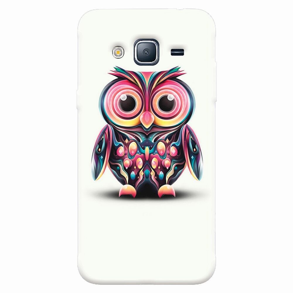 Husa silicon pentru Samsung Galaxy J5 2015, Colorful Owl Illustration